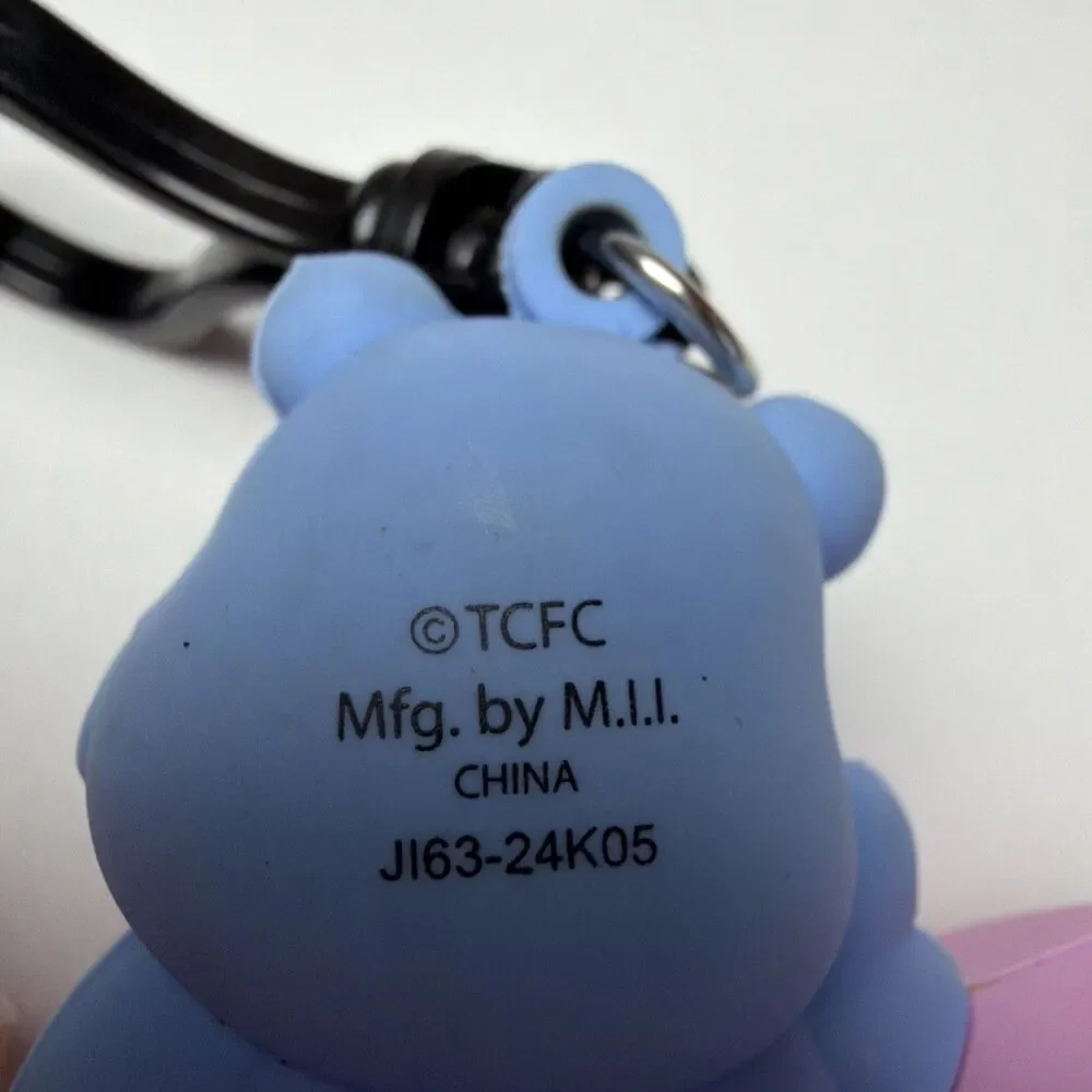 Care Bears Blue Grumpy Bear Donut Keychain Clip